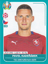 Pavel Kaderabek Czech Republic samolepka EURO 2020 #CZE10